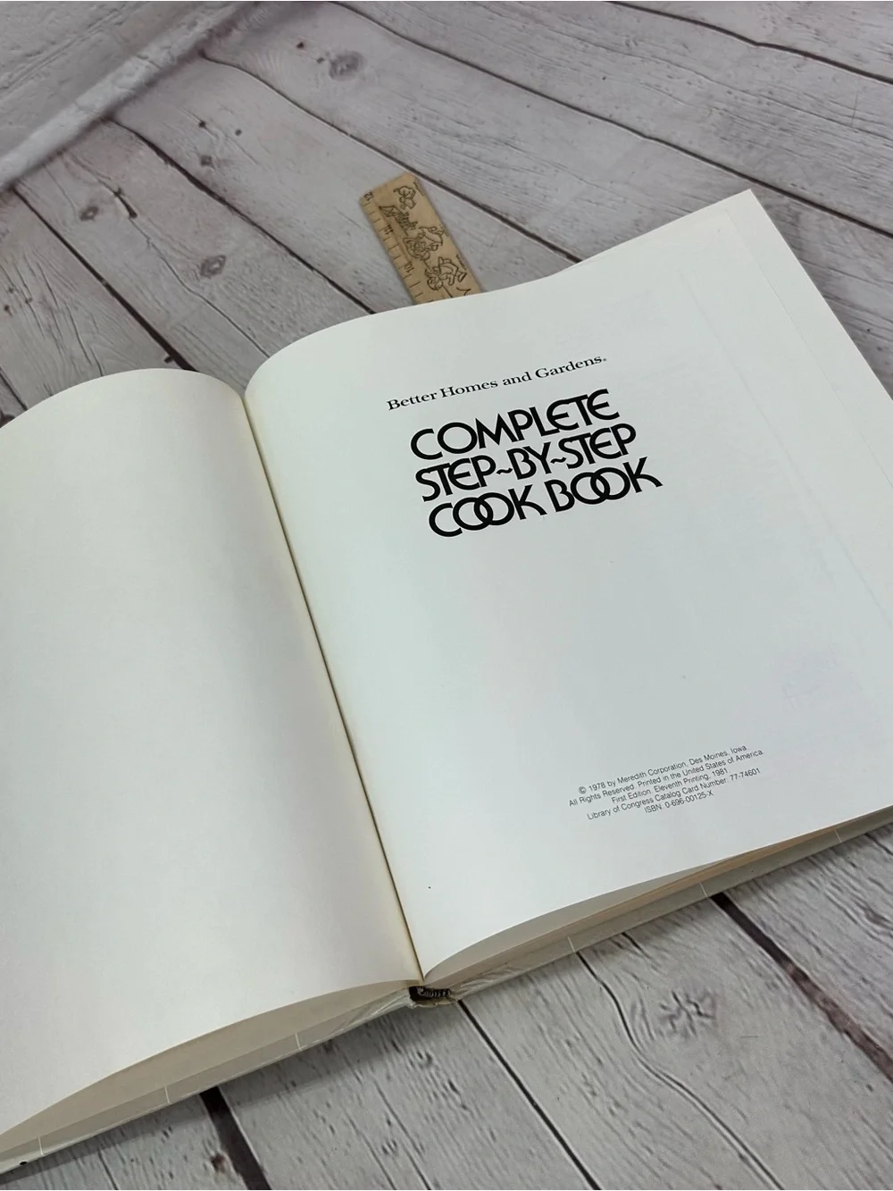 vtg 1981 Better Homes and Gardens Complete Step-By-Step Cook Book retro cottage